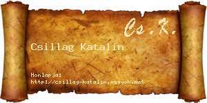 Csillag Katalin névjegykártya