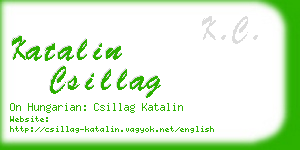 katalin csillag business card